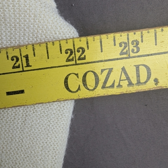 Pioneer Seed Company Vintage Cardigan Medium Excellent Condition Cream/Green - Picture 12 of 13